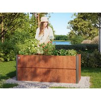 26% Rabatt ✓ 2 × 1 m | Cortenstahl Hochbeet 150x100x77 cm | 30 mm Wandpaneele Unkategorisiert Produktbild