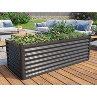 32% Rabatt ✓ 2 × 1 m | Hochbeet Stahl 180x75x60 cm - einfache Montage Unkategorisiert online kaufen