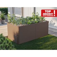 33% Rabatt ✓ 2 × 1 m | Hochbeet aus Stahl 186x100x80 cm, Matgerialstärke 2 mm Unkategorisiert online kaufen