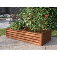 33% Rabatt ✓ 2 × 1 m | Hochbeet Cortenstahl 150x75x35 cm - einfache Montage Unkategorisiert online kaufen