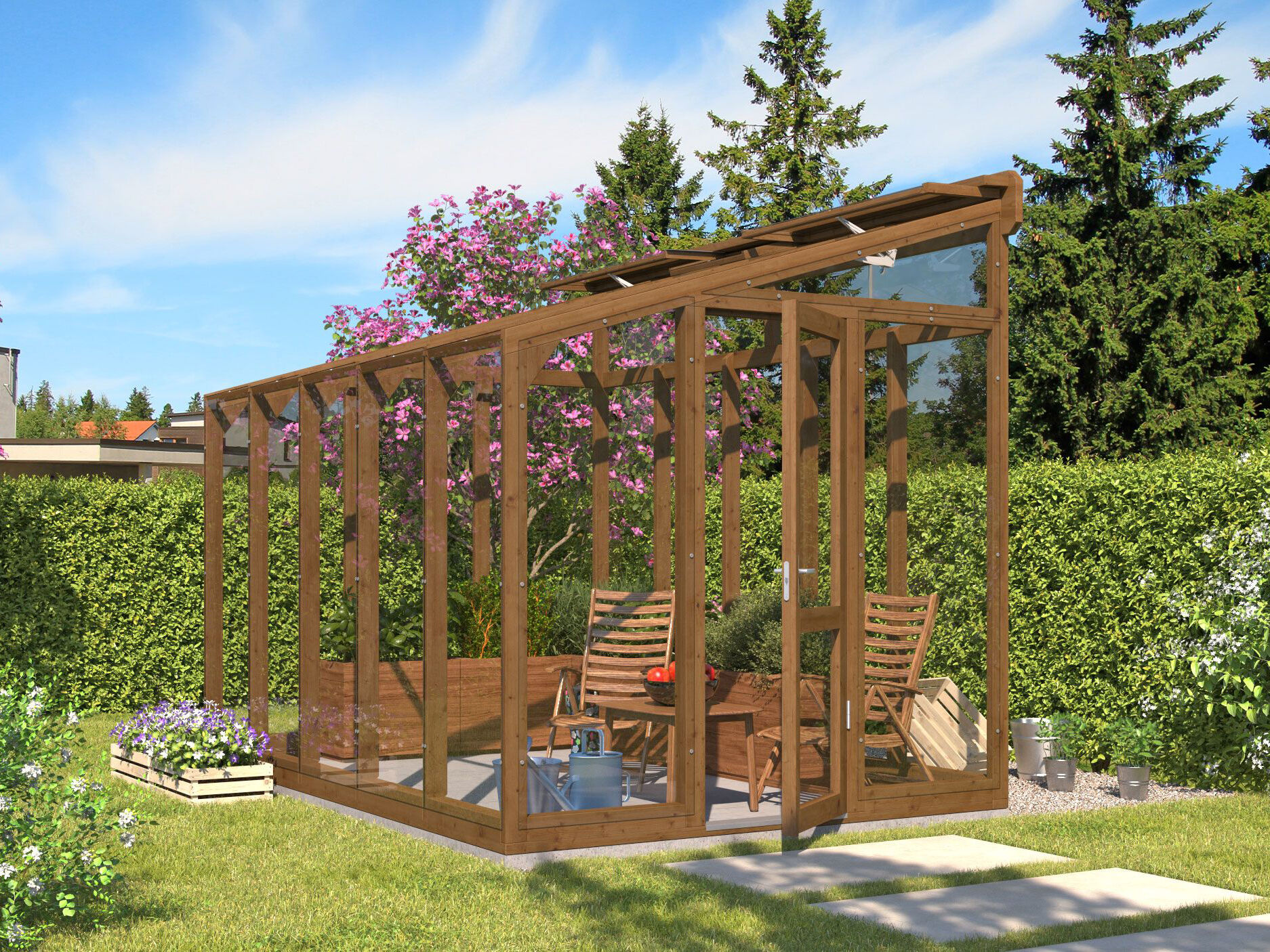 Fjordholz Premium Gewächshaus Modell Greenline Nr. Unkategorisiert online kaufen
