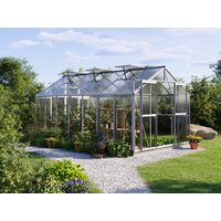 Gewächshaus 259 x 449 cm, 6 oder 8 mm, 3 Fenster, Doppeltür, Gewächshaus Aluminium, Tomatenhaus, Gartenhaus, Treibhaus, Gewächshaus günstig, Glashaus Unkategorisiert online kaufen