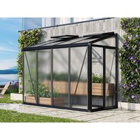 GFP 263 x 132 cm Anlehngewächshaus, pulverbeschichtet, Anthrazit RAL 7016 - (GFPV00753) Unkategorisiert online kaufen