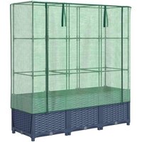 Hochbeet mit Gewächshaus grau Polypropylen B/H/L: ca. 40x138x120 cm Unkategorisiert online kaufen Hochbeet mit Gewächshaus grau Polypropylen B/H/L: ca. 40x138x120 cm Unkategorisiert online kaufen