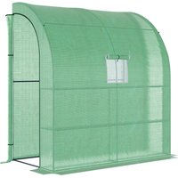 Outsunny Foliengewächshaus mit 4 Regalen B/H/L: ca. 100x213x200 cm weiß Unkategorisiert online kaufen