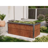 PRIMEYARD 200 x 100 x 77 cm Hochbeet, Cortenstahl, Rost-Optik | inkl. Schneckenschutz Unkategorisiert online kaufen