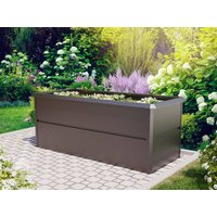 PRIMEYARD 200 x 85 x 77 cm Hochbeet, Stahl, Anthrazit-Metallic | inkl. Schneckenschutz Unkategorisiert online kaufen