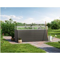 Hochbeet - Alu  195x77x77 cm, MADE IN AUSTRIA, wartungsfrei, 4 Farben, mit Frühbeet erh., Hochbeet Bausatz, Hochbeet Metall, Hochbeet Aluminium online kaufen