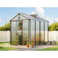 GFP 199 x 263 cm Gewächshaus, Pulverbeschichtet Anthrazit, RAL 7016 | Aktionsset - Profi 2 - (GFPV00137) online kaufen