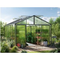 Gewächshaus ASTERIA 311x460cm, 16 mm, 4 Fenster, Doppeltür, Gewächshaus Aluminium, Tomatenhaus, Gartenhaus, Treibhaus, gewächshaus günstig, Glashaus online kaufen