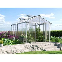 Gewächshaus 262x384 cm, 10 mm, 2 Fenster, Doppeltür, Gewächshaus Aluminium, Tomatenhaus, Gartenhaus, Treibhaus, Gewächshaus günstig, Glashaus online kaufen Gewächshaus 262x384 cm, 10 mm, 2 Fenster, Doppeltür, Gewächshaus Aluminium, Tomatenhaus, Gartenhaus, Treibhaus, Gewächshaus günstig, Glashaus online kaufen