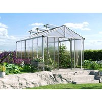 Gewächshaus 262x445 cm, 10 mm, 2 Fenster, Doppeltür, Gewächshaus Aluminium, Tomatenhaus, Gartenhaus, Treibhaus, Gewächshaus günstig, Glashaus online kaufen Gewächshaus 262x445 cm, 10 mm, 2 Fenster, Doppeltür, Gewächshaus Aluminium, Tomatenhaus, Gartenhaus, Treibhaus, Gewächshaus günstig, Glashaus online kaufen