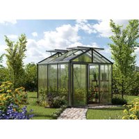 Gewächshaus DIAMAS 235x235 cm, Plexiglas ALLTOP, 4 Fenster, Doppeltür, Gewächshaus Aluminium, Tomatenhaus, Gartenhaus, Treibhaus, gewächshaus günstig, Glashaus online kaufen