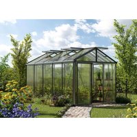 Gewächshaus DIAMAS 235x385 cm, Plexiglas ALLTOP, 4 Fenster, Doppeltür, Gewächshaus Aluminium, Tomatenhaus, Gartenhaus, Treibhaus, gewächshaus günstig, Glashaus online kaufen