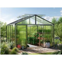 Gewächshaus ASTERIA 311x311 cm, Plexiglas ALLTOP, 4 Fenster, Doppeltür, Gewächshaus Aluminium, Tomatenhaus, Gartenhaus, Treibhaus, gewächshaus günstig, Glashaus online kaufen