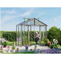 Gewächshaus HERA 263x138 cm, mit ESG Sicherheitsglas 4 mm, 2 Fenster, Doppeltür, Gewächshaus Aluminium, Tomatenhaus, Gartenhaus, Treibhaus, gewächshaus günstig, Glashaus online kaufen
