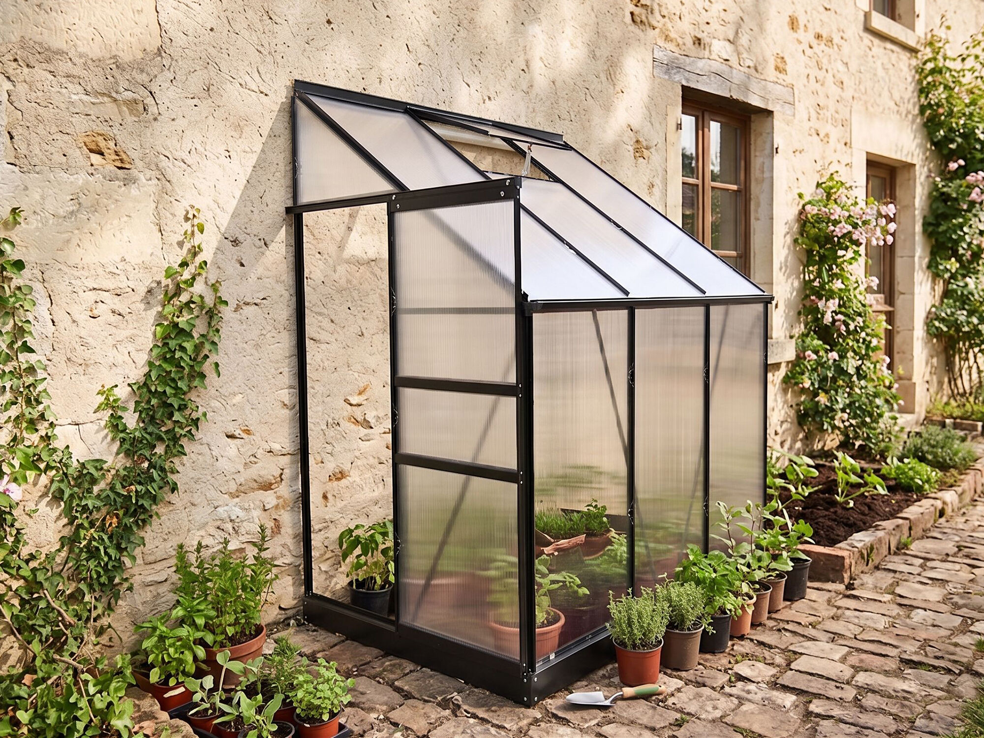 StarLine Anlehngewächshaus Modell Flora 2,4 m² Unkategorisiert online kaufen StarLine Anlehngewächshaus Modell Flora 2,4 m² Unkategorisiert online kaufen