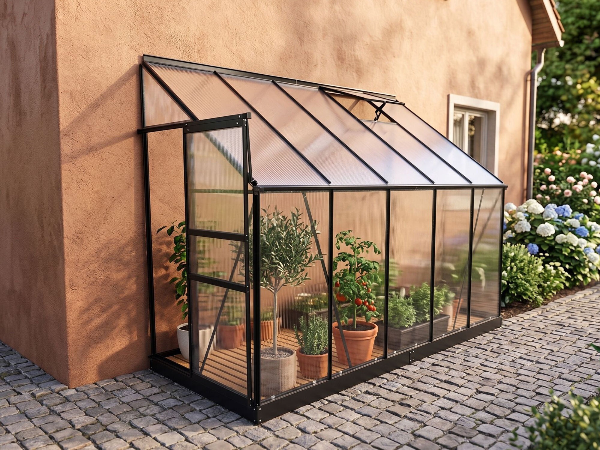 StarLine Anlehngewächshaus Modell Flora 3,95 m² Unkategorisiert online kaufen