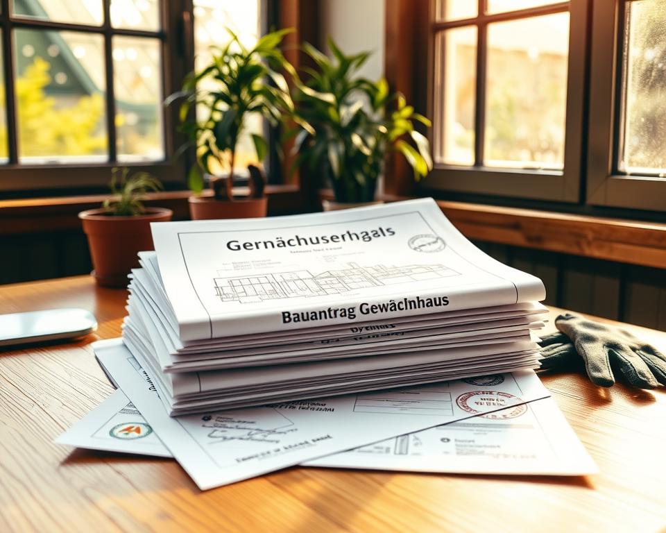 Bauantrag Gewächshaus Dokumente