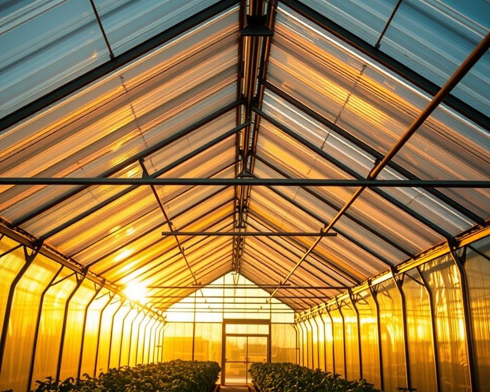 Doppelstegplatten Gewächshaus Isolierung