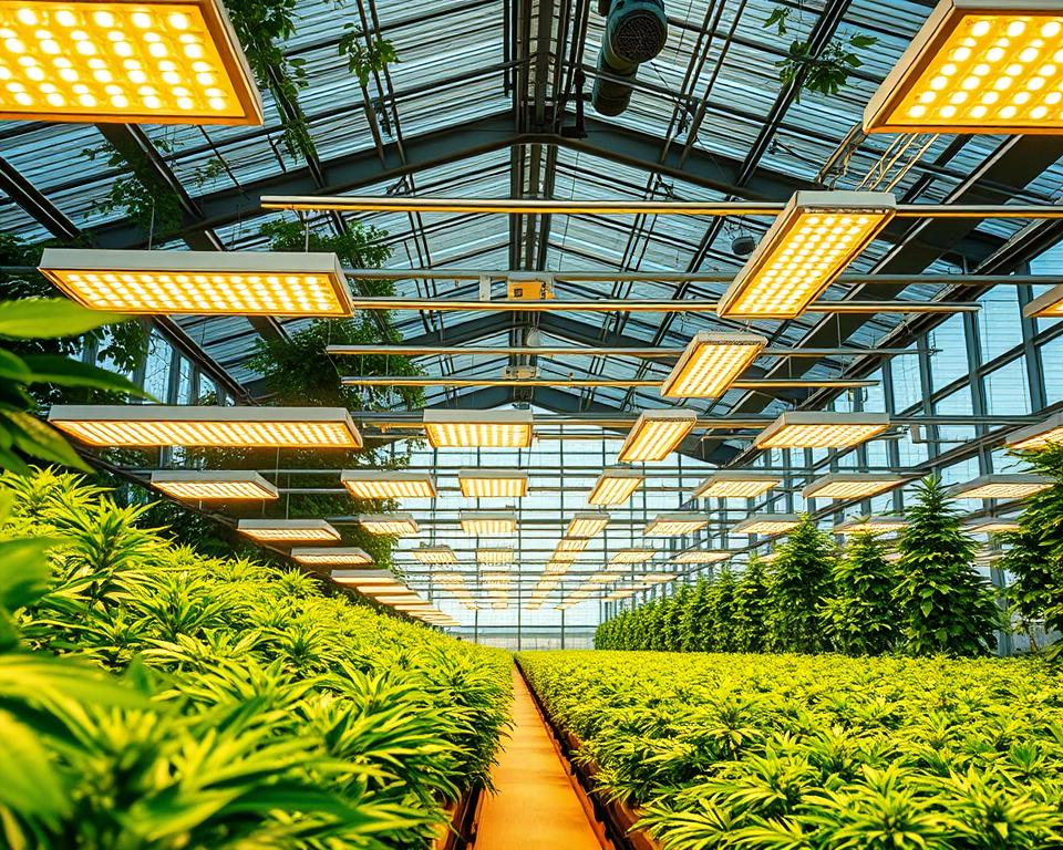 LED-Beleuchtung im Gewächshaus