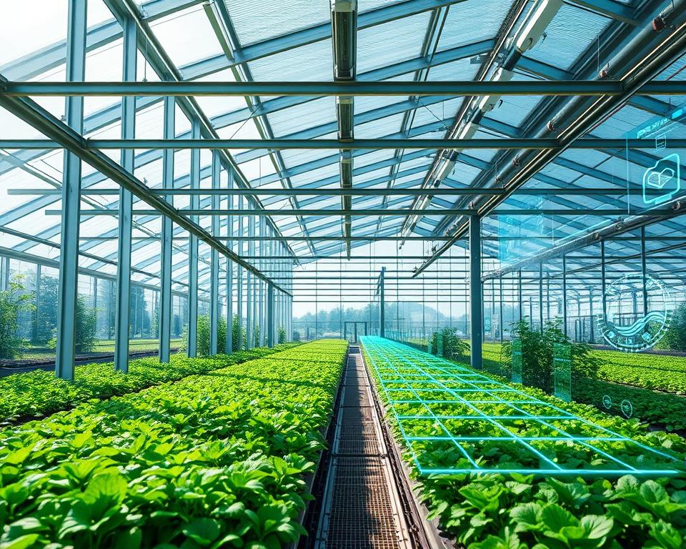 Smarte Gewächshäuser Technologie