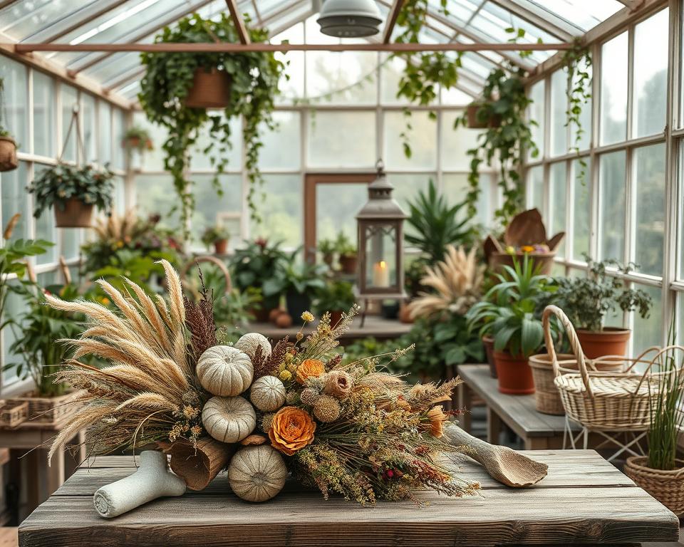 Gewächshaus Naturmaterialien Dekoration Gewächshaus Naturmaterialien Dekoration