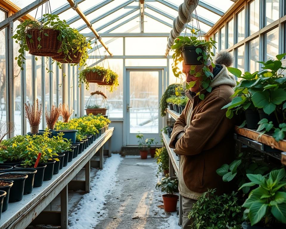 Gewächshaus winterfest machen Vorbereitung