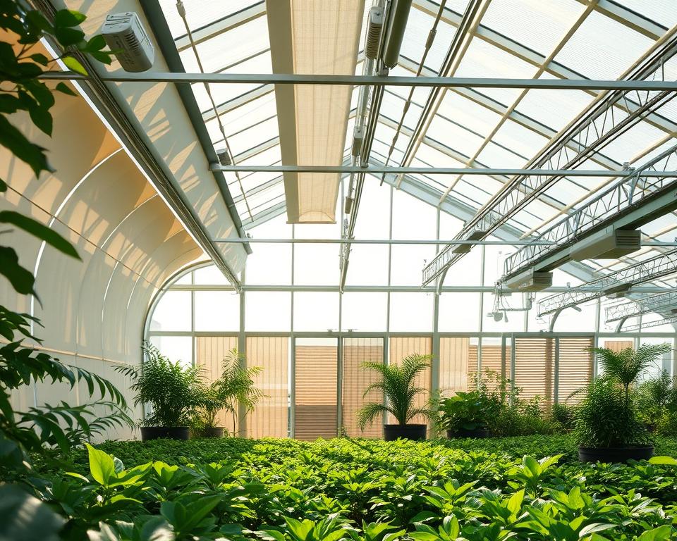 Gewächshausbeschattung Systeme