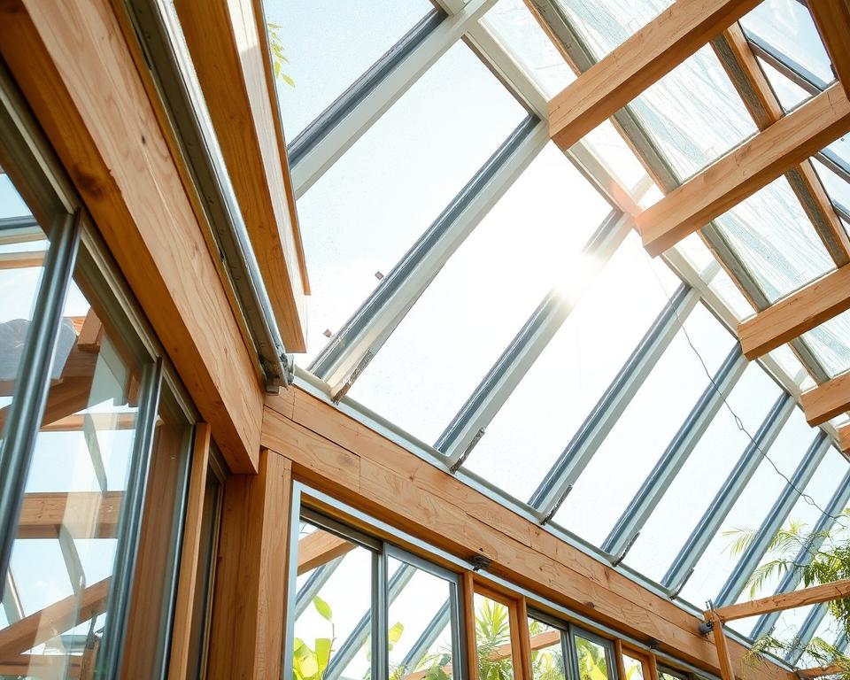 Gewächshausverglasung Materialien