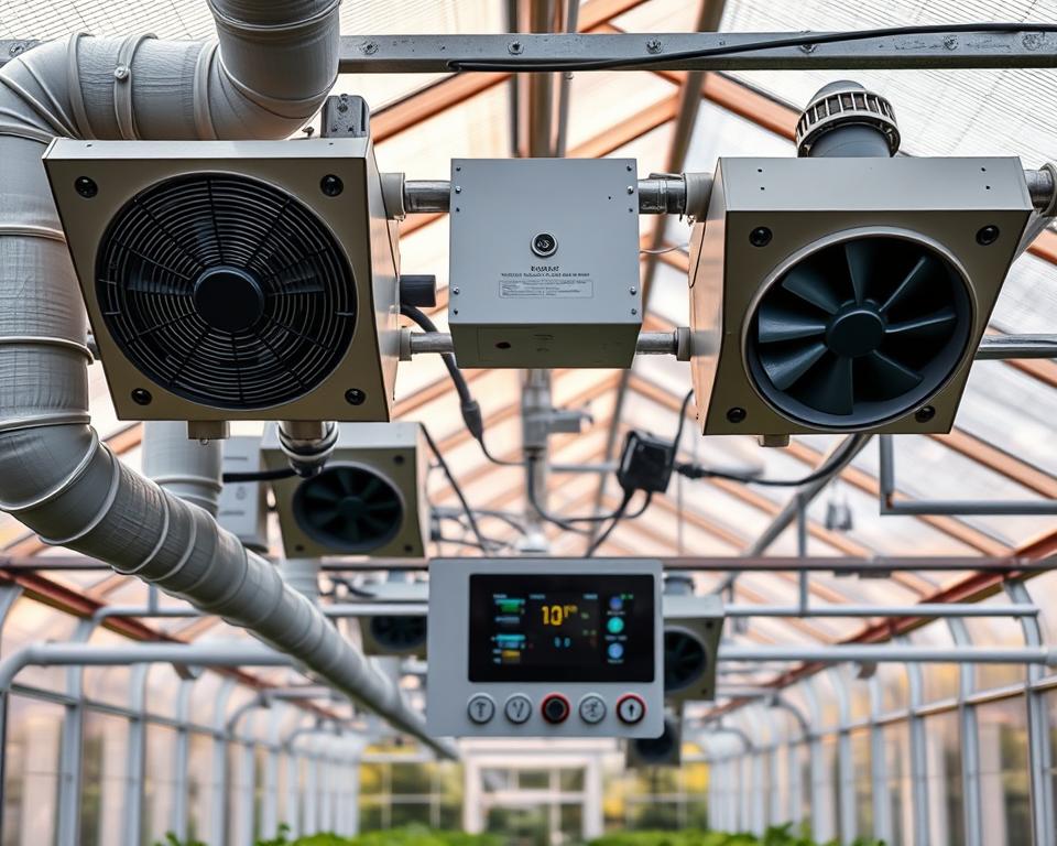 Lüftungssystem Gewächshaus