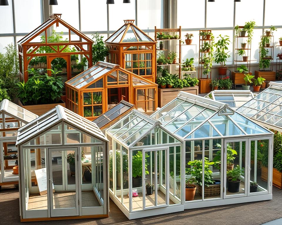 Verschiedene Gewächshausmodelle Verschiedene Gewächshausmodelle