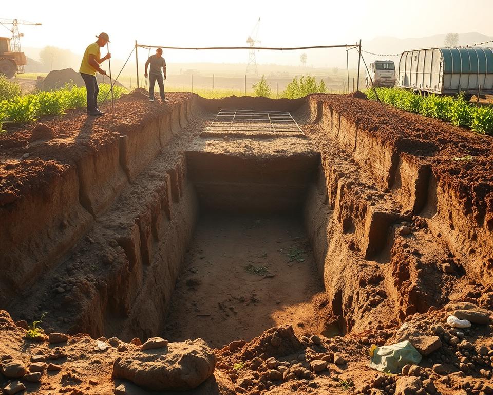 Aushub Walipini Grundarbeiten