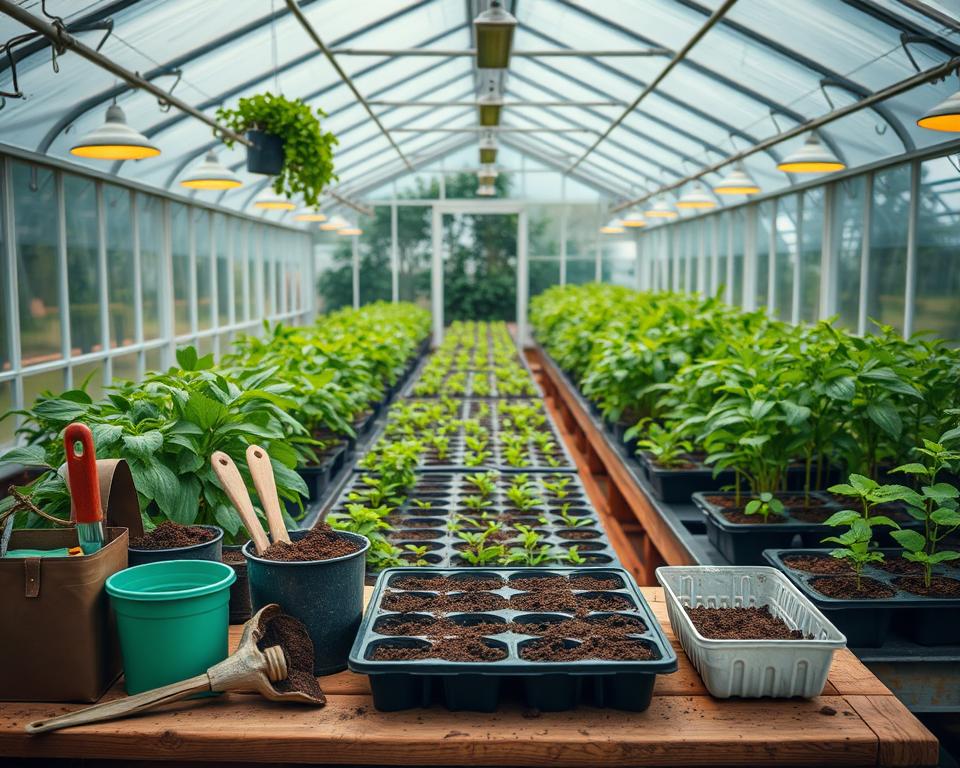 Gewächshaus Grundausstattung