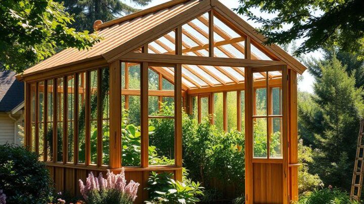 Gewächshaus aus Holz selbst bauen – DIY Anleitung