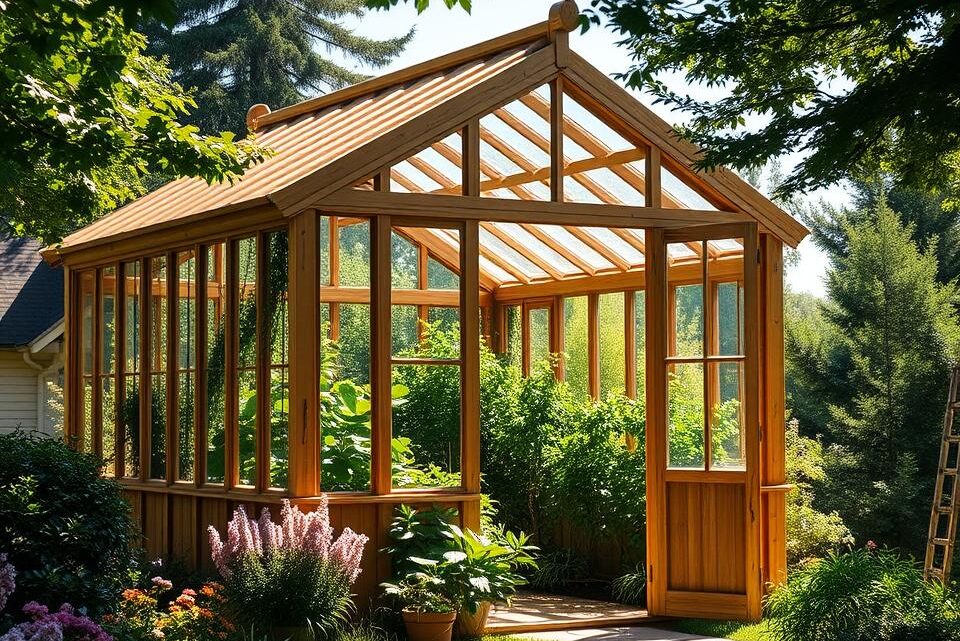 Gewächshaus aus Holz selbst bauen – DIY Anleitung