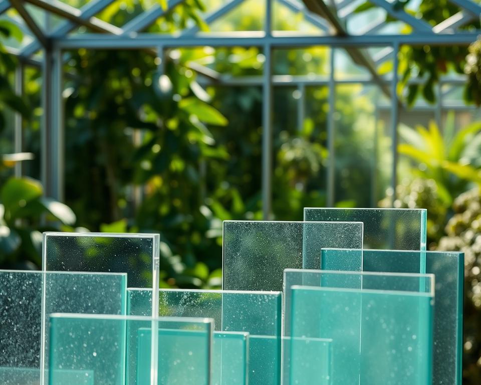 Gewächshausglas Vergleich