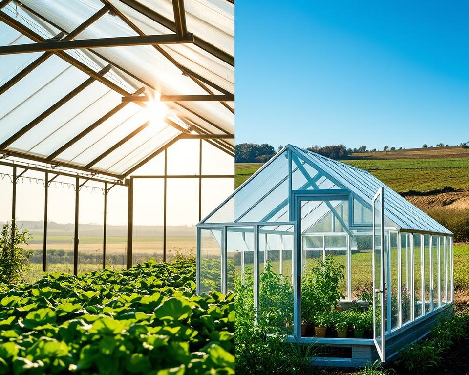 Anwendungsbereiche von Glas- und Polycarbonat-Gewächshäusern