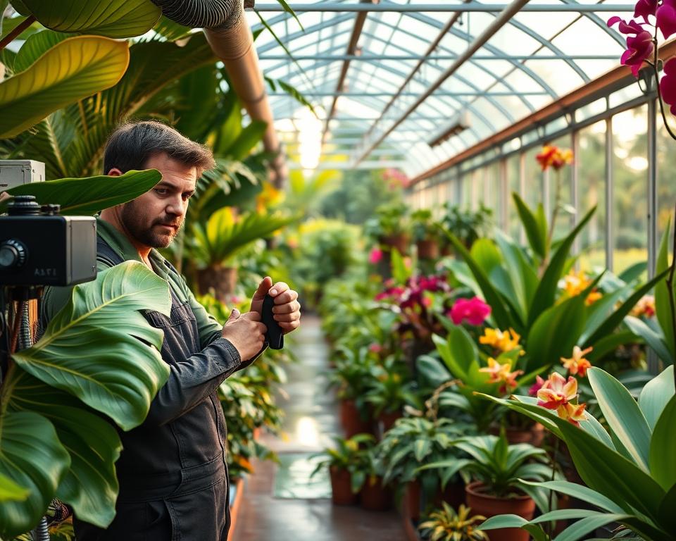 Gewächshaus Klima für tropische Pflanzen