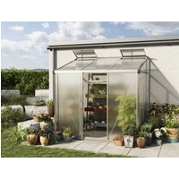 Anlehngewächshaus 229x148 cm, 10 mm, Gewächshaus, Anbaugewächshaus, tomatengewächshaus, tomatenhaus