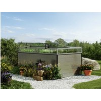 Hochbeet - Alu 195x119x77 cm, MADE IN AUSTRIA, wartungsfrei, 4 Farben, mit Frühbeet erh., Hochbeet Bausatz, Hochbeet Metall, Hochbeet Aluminium
