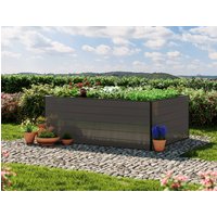 Hochbeet - Alu  195x150x77 cm, MADE IN AUSTRIA, wartungsfrei, 4 Farben, mit Frühbeet erh., Hochbeet Bausatz, Hochbeet Metall, Hochbeet Aluminium