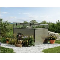 Hochbeet - Alu  150x99x77 cm, MADE IN AUSTRIA, wartungsfrei, 4 Farben, mit Frühbeet erh., Hochbeet Bausatz, Hochbeet Metall, Hochbeet Aluminium