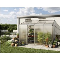 Anlehngewächshaus 299x148 cm, 10 mm, Gewächshaus, Anbaugewächshaus, tomatengewächshaus, tomatenhaus