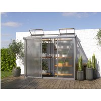 Anlehngewächshaus 229x148 cm, 10 mm, Gewächshaus, Anbaugewächshaus, tomatengewächshaus, tomatenhaus