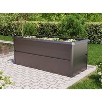 Hochtbeet aus Stahl 200x85x77 cm,  mit Frühbeet erhältlich, Hochbeet Bausatz, Hochbeet Metall, Hochbeet selber bauen