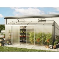 GFP 436 x 147 cm Anlehngewächshaus, Aluminium Natur - (GFPV00288)