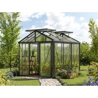 GFP 235 x 235 cm Gewächshaus, Pulverbeschichtet Anthrazit, RAL 7016 | Aktionsset - Profi 2 - (GFPV00151)
