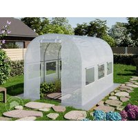 TOOLPORT 2x3m Foliengewächshaus, PE-Plane, weiß - (8940)