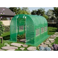 TOOLPORT 2x3m Foliengewächshaus, PE-Plane, grün - (8933)